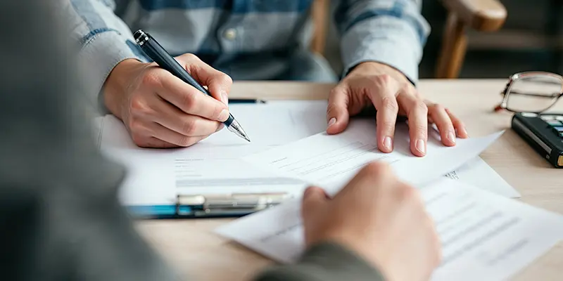 filling out forms